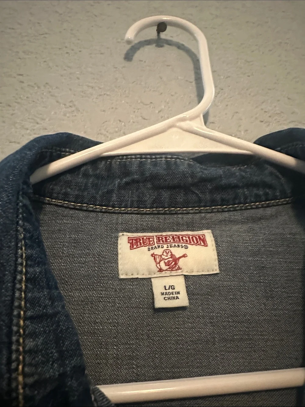 True Religion Western Denim Button Down Shirt